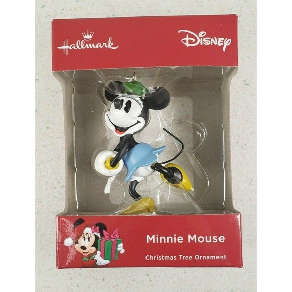 Hallmark 2018 Disney Minnie Mouse Ice Skating Christmas Ornament New Sealed - Picture 2 of 9